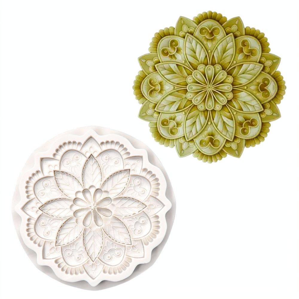 Round Floral Silicone Mold For - Silicone Epoxy Resin Molds Set review and price