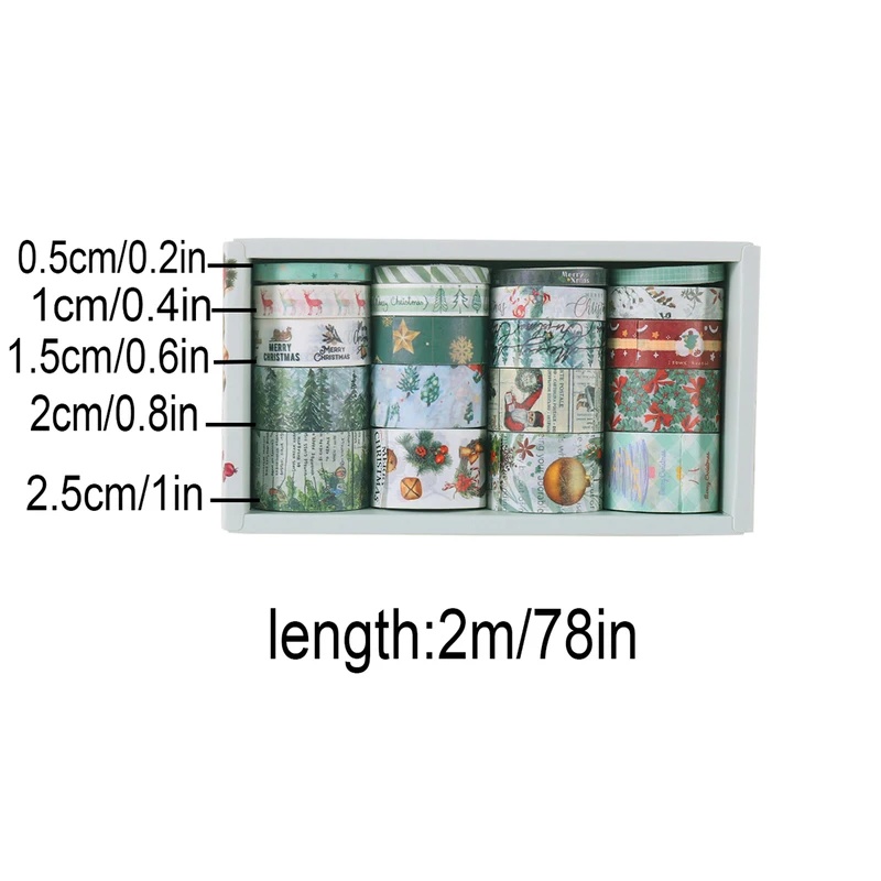 20 Rolls Vintage Christmas Was - Scrapbooking review and price