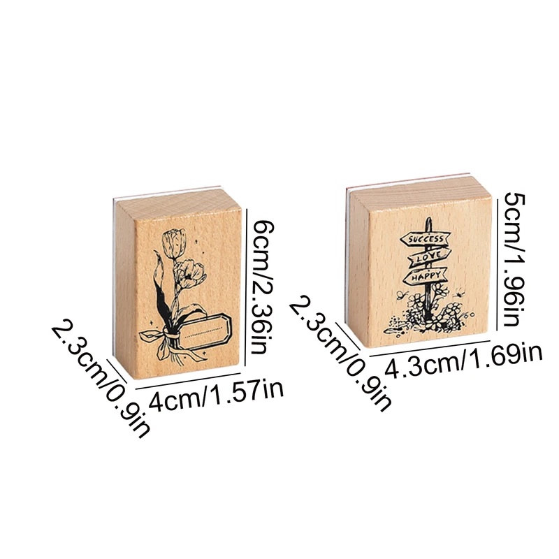 Vintage Wooden Rubber Stamps,  - Scrapbooking review and price