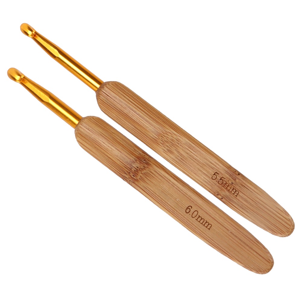 8pcs 2.5-6mm Sizes Crochet Hoo - Wooden Crochet Hooks Ergonomic Handle review and price
