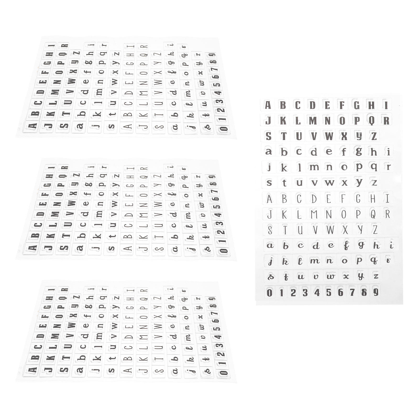 4Pcs Transparent Silicone Clea - Clear Silicone Stamps For Card Making review and price