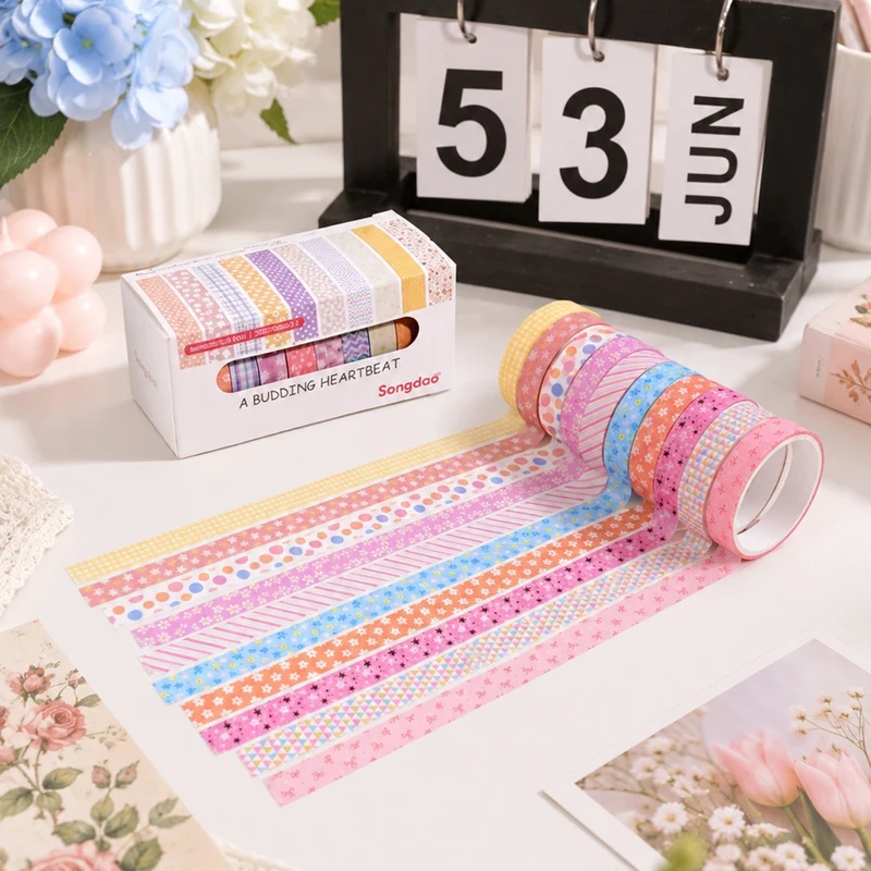 10 Rolls Floral Pastel Washi T - Scrapbooking review and price