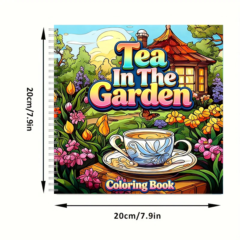 Tea In The Gardens Coloring Bo - Painting Supplies review and price